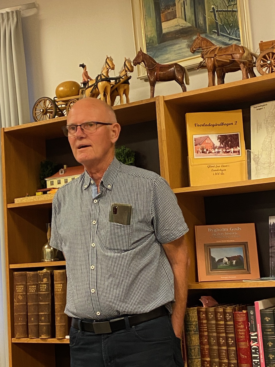 Knud Møller, næstformand i Brædstrup Lokalhistorisk Arkiv